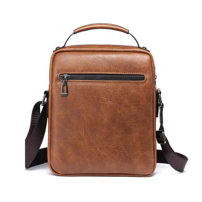 "Men's Luxury Leather Sling Bag – Rugged & Refined Crossbody for Travel and Everyday Style"